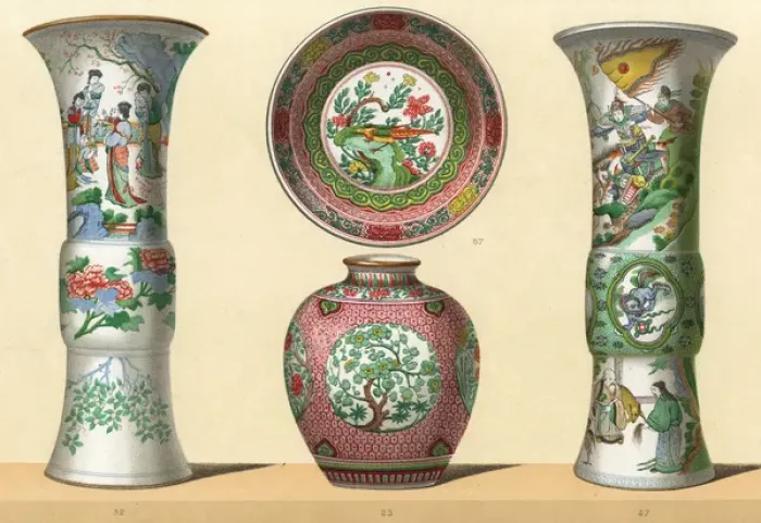 Framed Print : Chinese Porcelain - 3 Framed Print : Chinese Porcelain - 3