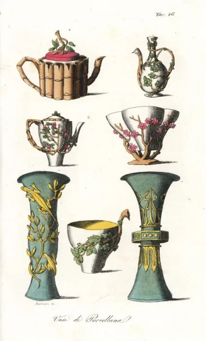 Framed Print : Chinese porcelain vases and teapots Framed Print : Chinese porcelain vases and teapots