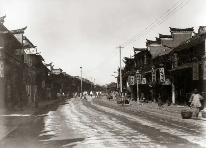 Framed Print : Chinese quarter, Shanghai, China, circa 1890 Framed Print : Chinese quarter, Shanghai, China, circa 1890