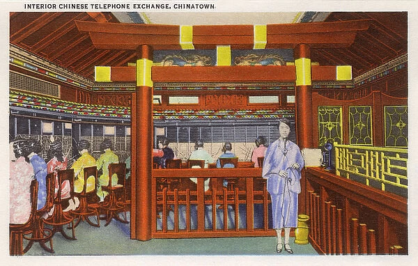 Chinese telephone exchange, Chinatown, San Francisco, USA
