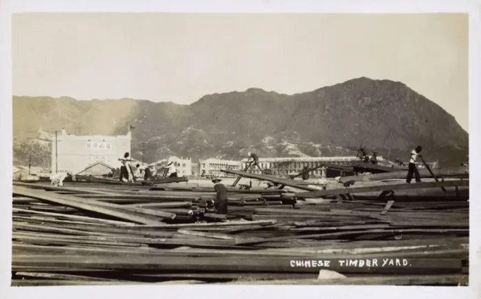 Framed Print : Chinese Timber Yard Framed Print : Chinese Timber Yard