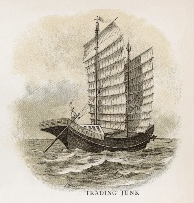 Framed Print : Chinese Trading Junk Framed Print : Chinese Trading Junk