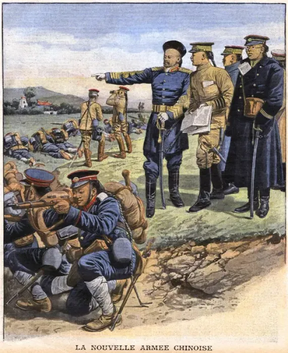 Framed Print : Chinese Troops Framed Print : Chinese Troops