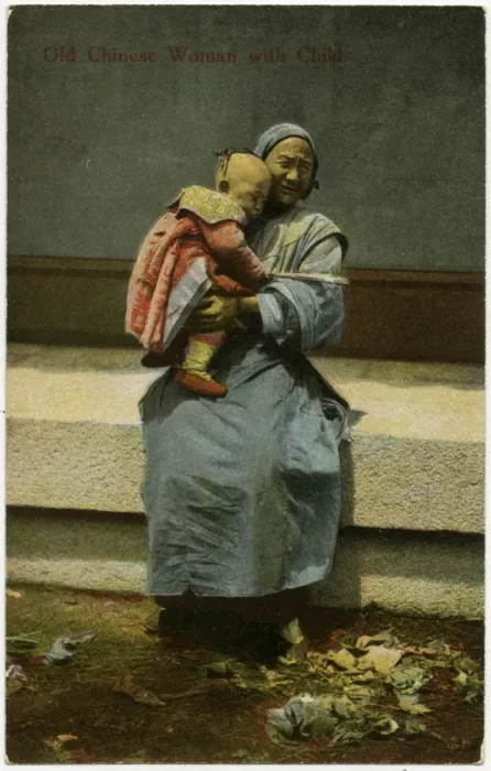 Framed Print : Chinese woman and child - Shanghai, China Framed Print : Chinese woman and child - Shanghai, China