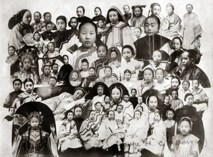 Framed Print : Chinese women, composite image, circa 1890 Framed Print : Chinese women, composite image, circa 1890