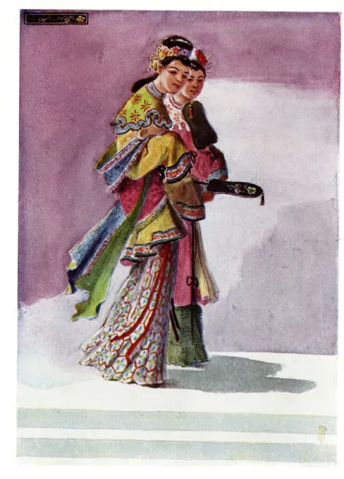 Framed Print : Chinese women in traditional dress Framed Print : Chinese women in traditional dress