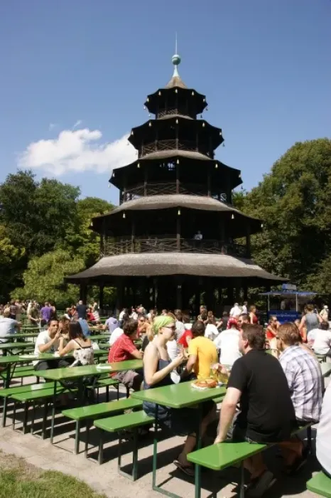 Framed Print : Chinesischer Turm at the Englischer Garten Framed Print : Chinesischer Turm at the Englischer Garten