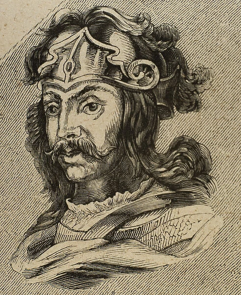 Chintila (639-640). Visigothic King