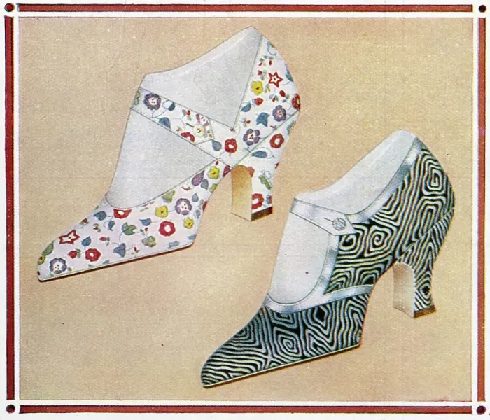 Framed Print : Chintz shoe designs Framed Print : Chintz shoe designs