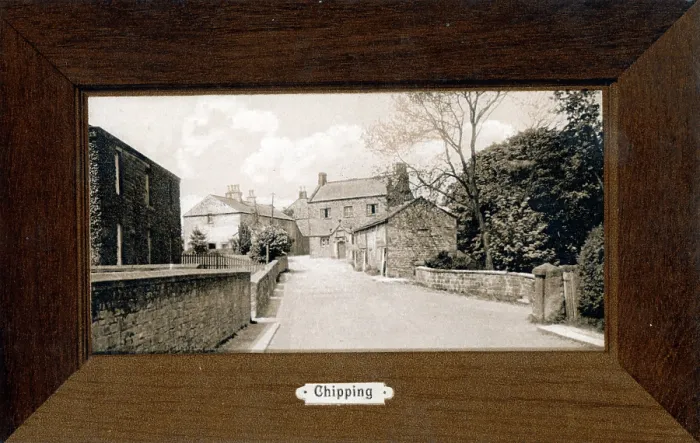 Framed Print : Chipping - village and civil parish in the borough of Ribble Valley, Lancashire, England, within the Forest of Bowland Area of Outstanding Natural Beauty. Date: circa 1903 Framed Print : Chipping - village and civil parish in the borough of Ribble Valley, Lancashire, England, within the Forest of Bowland Area of Outstanding Natural Beauty. Date: circa 1903