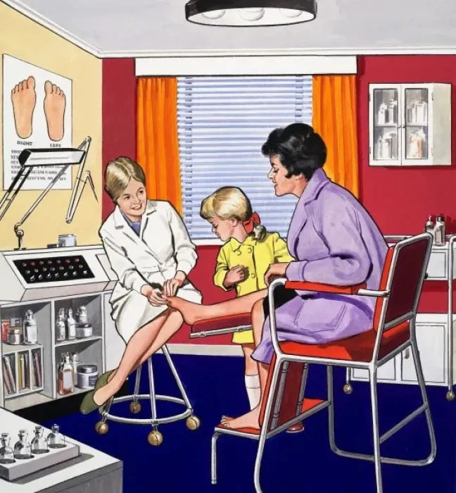 Framed Print : The Chiropodist Framed Print : The Chiropodist