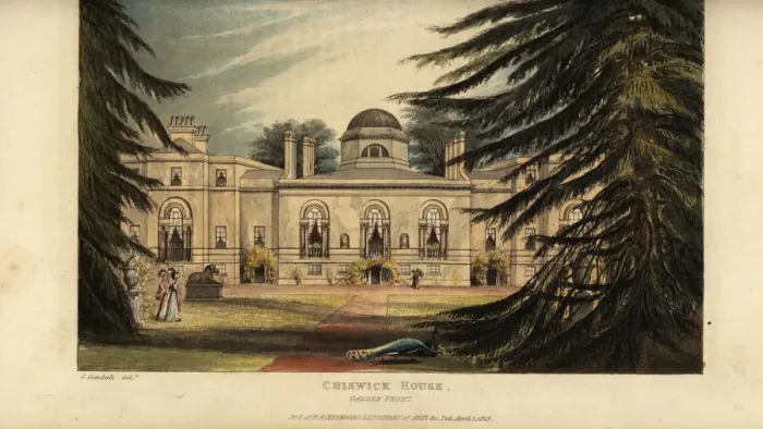 Framed Print : Chiswick House, 1823