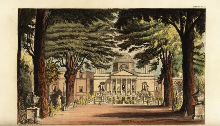 Framed Print : Chiswick House, 1823 Framed Print : Chiswick House, 1823