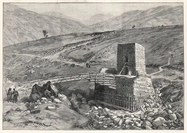 Chitral Bridge 1895. The bridge at Chitral