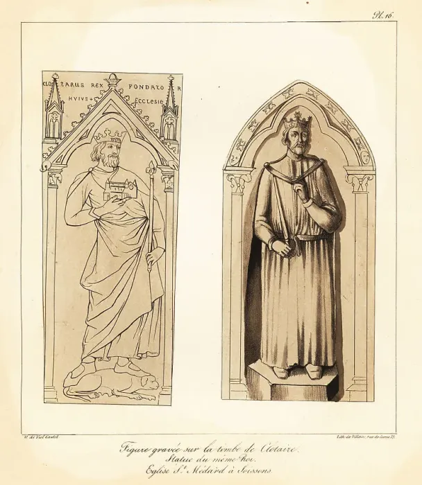 Framed Print : Chlothar I, King of the Franks, 6th century Framed Print : Chlothar I, King of the Franks, 6th century