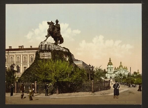 Chmielnitzky, (i. e. Khmelnitskii), Monument, Kiev, Russia
