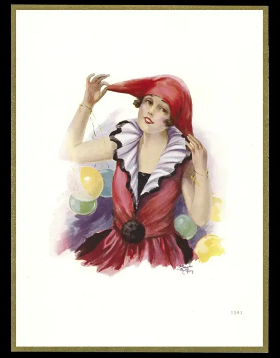 Framed Print : Chocolate box design, lady in carnival costume Framed Print : Chocolate box design, lady in carnival costume