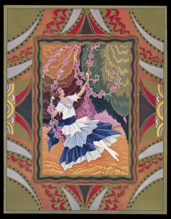 Framed Print : Chocolate box design, lady on a swing Framed Print : Chocolate box design, lady on a swing