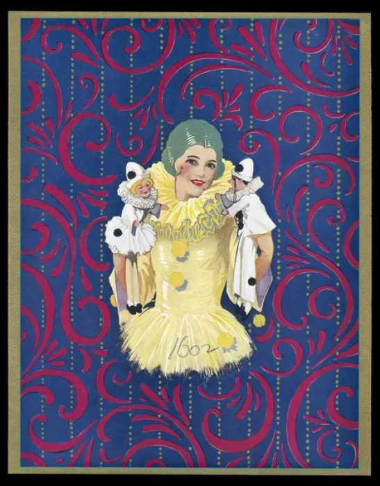 Framed Print : Chocolate box design, Pierrot woman Framed Print : Chocolate box design, Pierrot woman