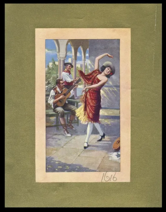 Framed Print : Chocolate box design, Spanish lady dancing Framed Print : Chocolate box design, Spanish lady dancing