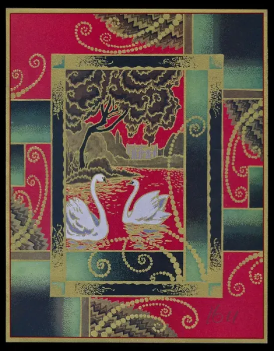 Framed Print : Chocolate box design, two white swans Framed Print : Chocolate box design, two white swans