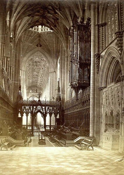 Choir of Ely Cathedral, looking west, Cambridgeshire