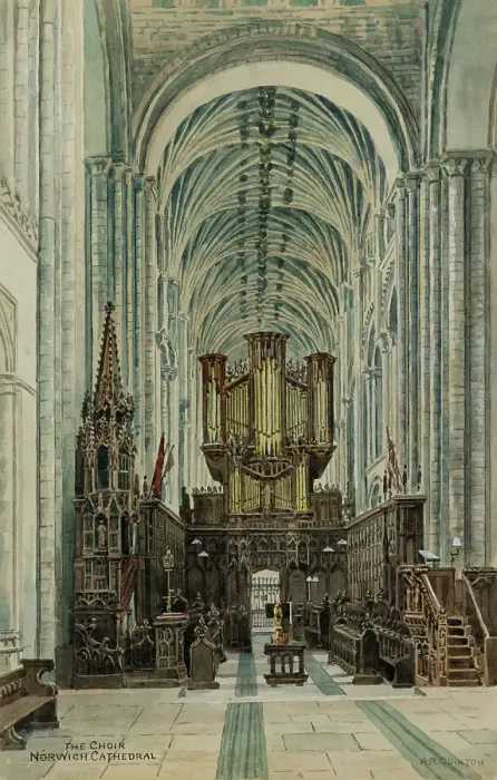 Framed Print : The Choir, Norwich Cathedral, Norwich, Norfolk Framed Print : The Choir, Norwich Cathedral, Norwich, Norfolk