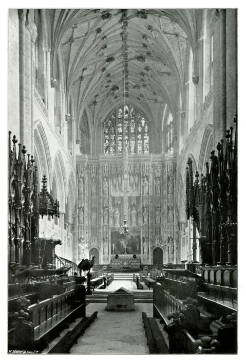 Framed Print : The Choir, Winchester Cathedral looking East Framed Print : The Choir, Winchester Cathedral looking East