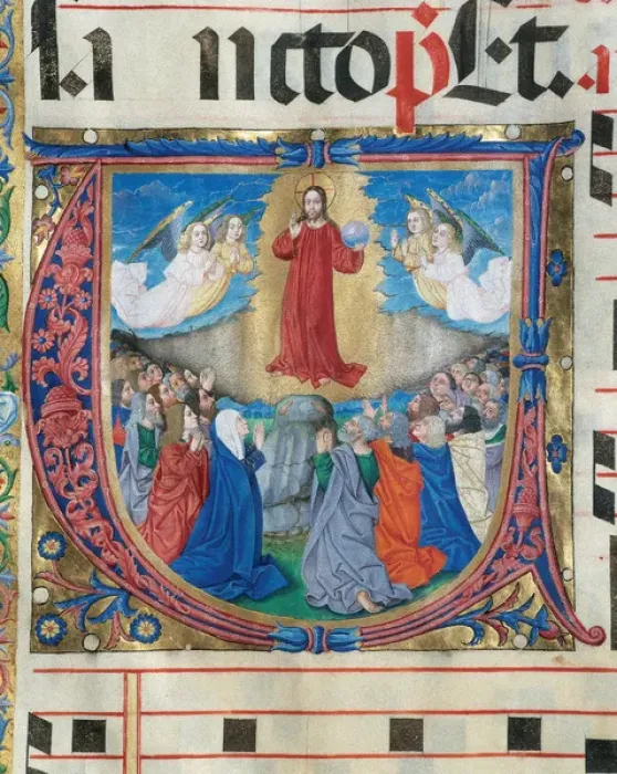 Framed Print : Choirbook number 7. Gregorian chant. 15th. century. The Asce Framed Print : Choirbook number 7. Gregorian chant. 15th. century. The Asce