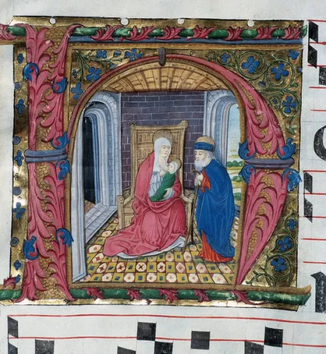 Framed Print : Choirbook number 9. Gregorian chant. 15th. century. The Virg Framed Print : Choirbook number 9. Gregorian chant. 15th. century. The Virg