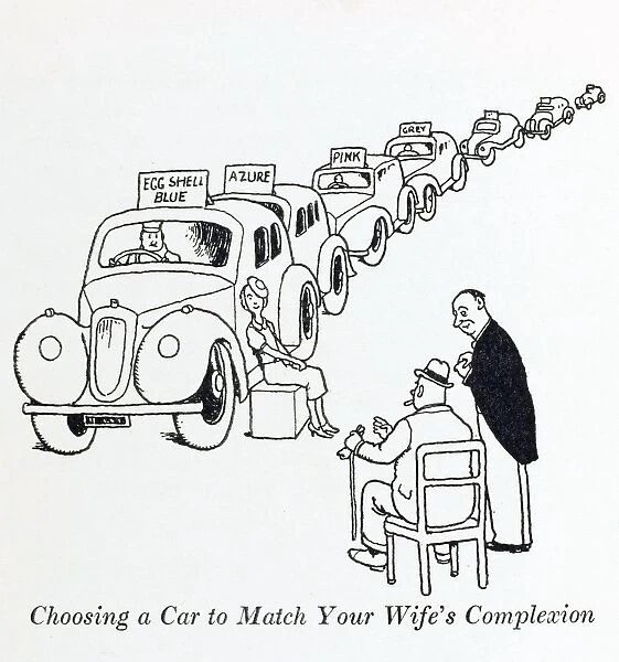 Choosing a car to match your wifes complexion  /  W Heath Rob