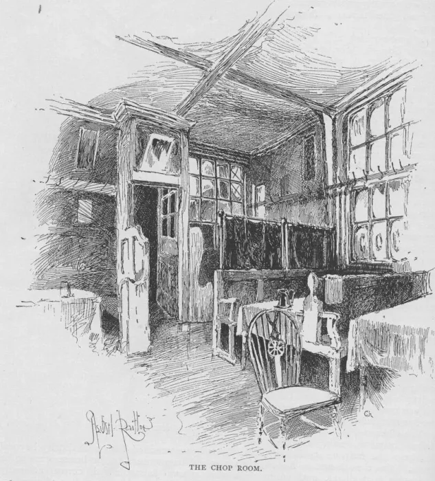 Framed Print : The Chop Room inside the Old Cheshire Cheese pub off Londons Fleet Street Framed Print : The Chop Room inside the Old Cheshire Cheese pub off Londons Fleet Street