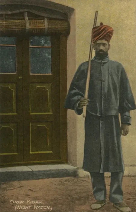 Framed Print : Chow Kidar - Indian Night Watchman Framed Print : Chow Kidar - Indian Night Watchman