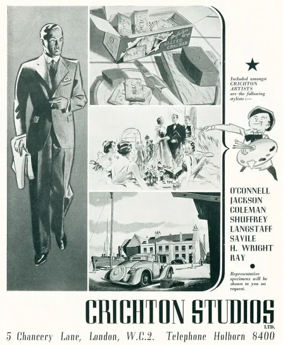Framed Print : Chrichton Studios Advertisement
