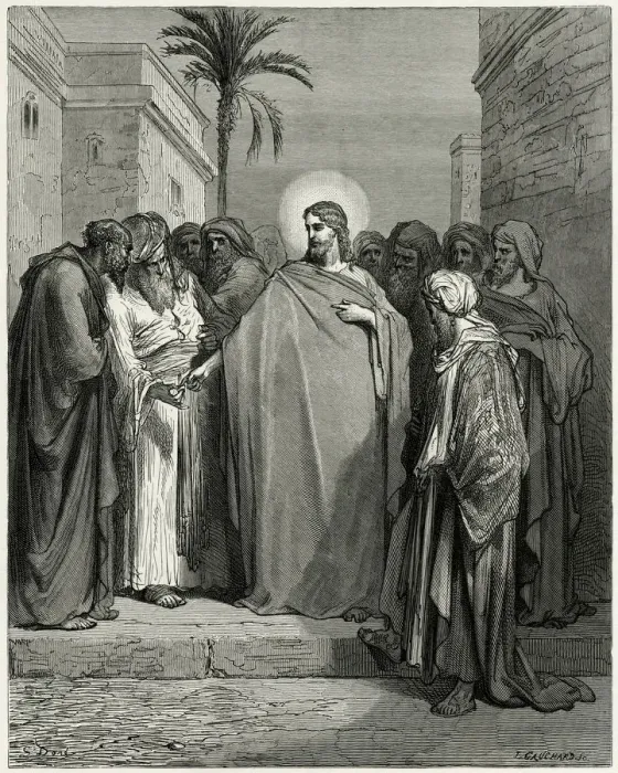 Framed Print : Christ and the tribute money Framed Print : Christ and the tribute money