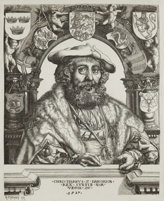Framed Print : CHRISTIAN II (1481-1559). King of Denmark, Norway Framed Print : CHRISTIAN II (1481-1559). King of Denmark, Norway