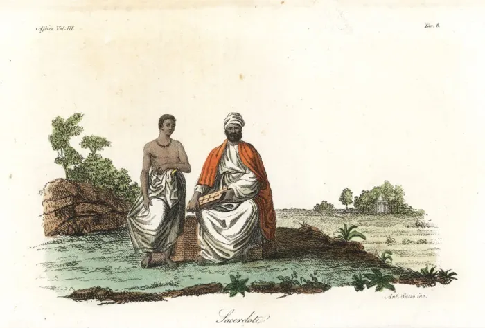 Framed Print : Christian priests of Abyssinia Framed Print : Christian priests of Abyssinia