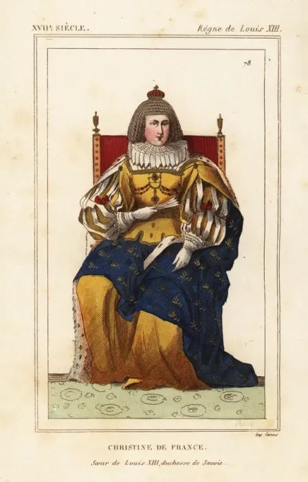 Framed Print : Christine de France, sister of King Louis Framed Print : Christine de France, sister of King Louis