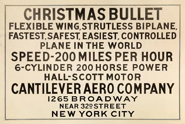 Christmas Bullet aircraft