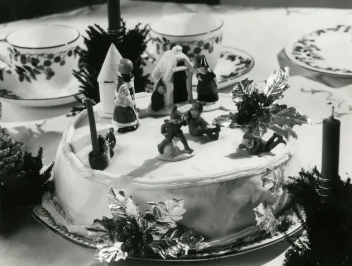 Framed Print : Christmas Cake  /  1930S