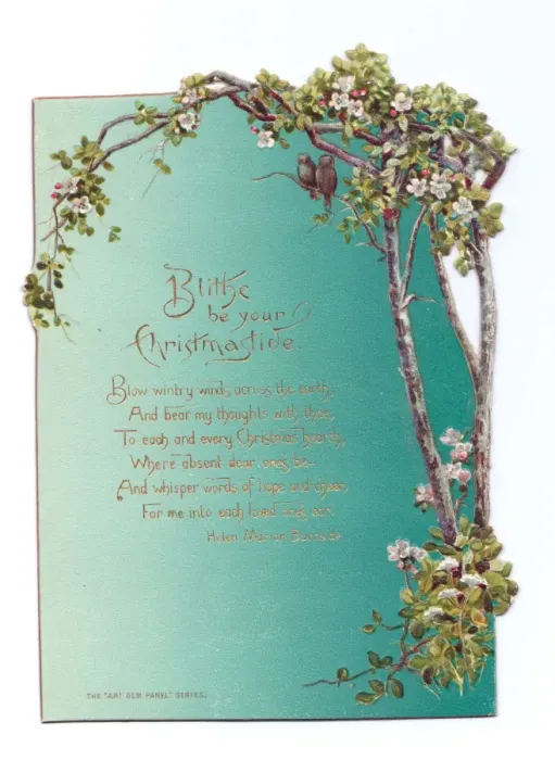 Framed Print : Christmas card with birds and blossom Framed Print : Christmas card with birds and blossom