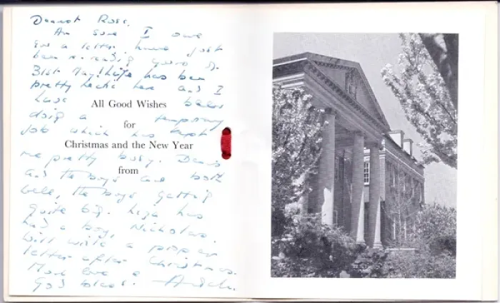 Framed Print : Christmas card, British Embassy, Washington, USA Framed Print : Christmas card, British Embassy, Washington, USA
