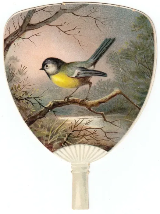 Framed Print : Christmas card in the form of a fan