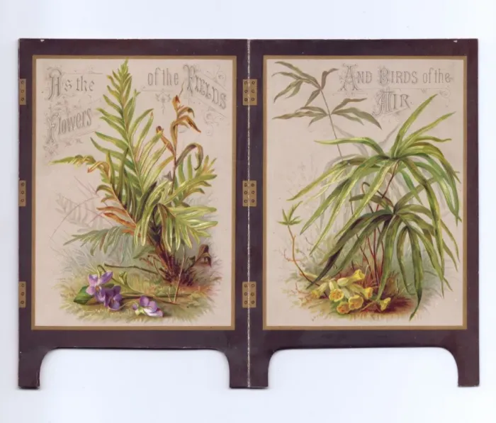 Framed Print : Christmas card in the form of a folding screen Framed Print : Christmas card in the form of a folding screen