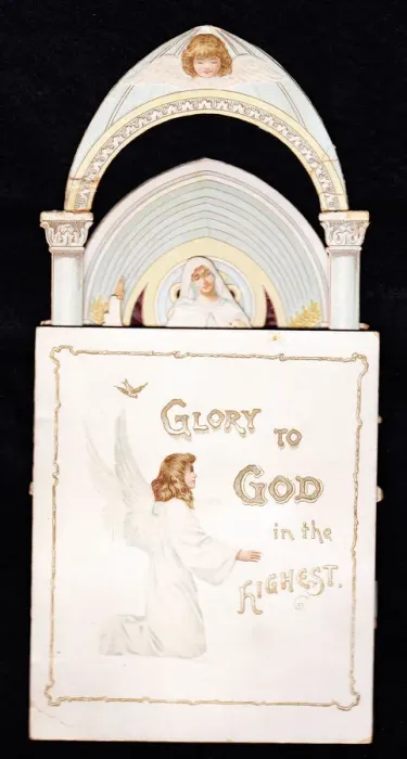 Framed Print : Christmas card, Glory to God in the Highest Framed Print : Christmas card, Glory to God in the Highest