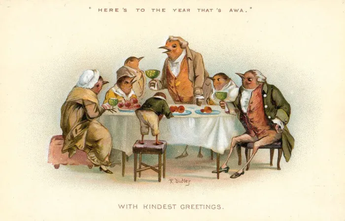 Framed Print : Christmas card, Heres to the Year Thats Awa Framed Print : Christmas card, Heres to the Year Thats Awa