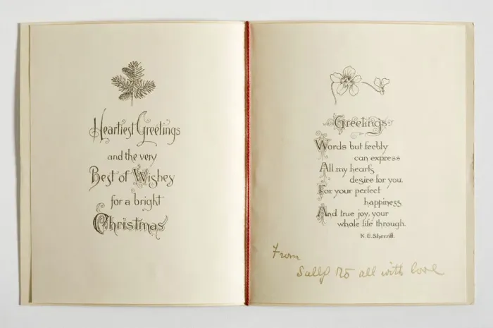 Framed Print : Christmas card, inside Framed Print : Christmas card, inside