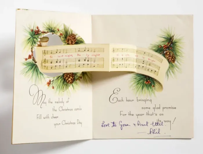 Framed Print : Christmas card, inside Framed Print : Christmas card, inside
