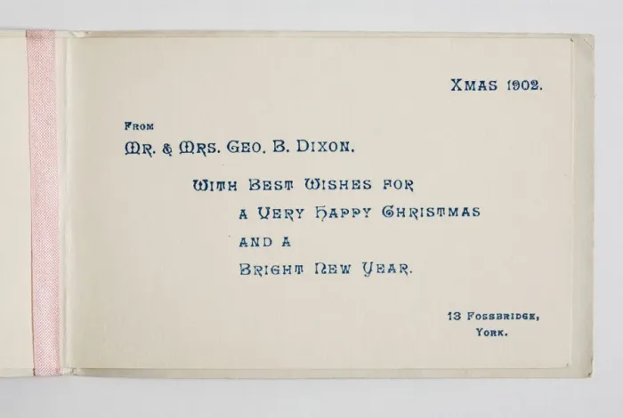 Framed Print : Christmas card, inside Framed Print : Christmas card, inside