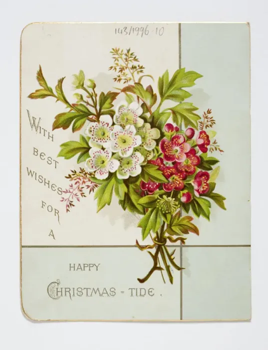 Framed Print : Christmas card, reverse Framed Print : Christmas card, reverse